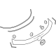 Mazda KB7W-50-810P-13 Upper Molding Mazda KB7W-50-810P-13 Upper Molding