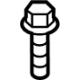 Mazda VA41-53-317 Lower Crossmember Bolt Mazda VA41-53-317 Lower Crossmember Bolt