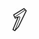 Mazda D651-58-762 Door Weatherstrip Fastener