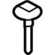 Mazda VA41-50-7M5 Trim Molding Outer Bolt