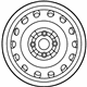 Mazda 9965-J2-5540 Wheel, Steel