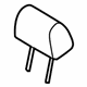 Mazda TD14-88-240B-02 Headrest