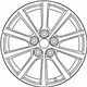 Mazda 9965-38-7070 Wheel, Alloy