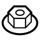 Mazda 9YB1-01-211 Top Nut