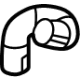 Mazda PX4L-15-1JY Upper Hose Mazda PX4L-15-1JY Upper Hose