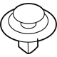 Mazda VA40-51-833 Wheel Opening Molding Rivet