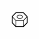 Mazda 9YB0-41-232 Trans Mount Bracket Nut