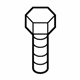 Mazda 9YA0-2A-231 Transmission Mount Bolt