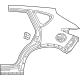 Mazda VAY0-70-410A Quarter Panel Mazda VAY0-70-410A Quarter Panel