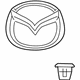 Mazda BHN1-51-730 Emblem