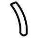 Mazda VA41-51-954 Rear Spoiler Outer Seal