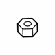 Mazda H380-34-034A Cap Nut