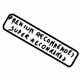 Mazda TA16-69-065 Label