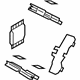 Mazda D1Y1-26-49Z Brake Pads Retainer Kit