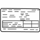 Mazda BJ0N-69-014A Tire Info Label