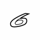 Mazda GS3L-51-721 Nameplate
