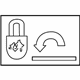 Mazda EC01-73-301 Child Lock Label