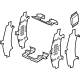 Mazda K1YW-33-29ZA Attachment, Pad-Front