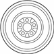 Mazda 9965-01-4080 Wheel, Spare