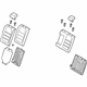 Mazda GJR9-57-400B-02 Seat Back Assembly