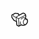 Mazda D10J-50-1K5 Bumper Cover Nut