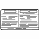 Mazda KD45-61-439 A/C Label Mazda KD45-61-439 A/C Label