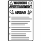 Mazda GEA1-57-K92 Air Bag Label Mazda GEA1-57-K92 Air Bag Label