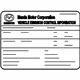 Mazda GEG2-69-036A Emission Label Mazda GEG2-69-036A Emission Label