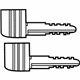 Mazda D4Y1-76-2GXA Key