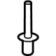 Mazda BN8F-50-355 Plate Rivet Mazda BN8F-50-355 Plate Rivet