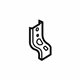 Mazda C235-53-89XB Tow Hook Bracket Upper Bracket Mazda C235-53-89XB Tow Hook Bracket Upper Bracket