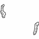 Mazda D10K-50-2G1A Baffle Plate Seal Strip