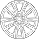 Mazda 9965-37-8080 Wheel, Disc-Aluminum Mazda 9965-37-8080 Wheel, Disc-Aluminum