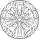 Mazda 9965-01-9510 Wheel, Disc-Aluminum Mazda 9965-01-9510 Wheel, Disc-Aluminum