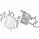 Mazda KD37-88-280F-02 Seat Back Assembly