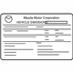 Mazda PXH6-69-036 Emission Label