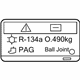 Mazda BDEL-61-439 A/C Label Mazda BDEL-61-439 A/C Label