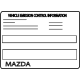 Mazda H301-69-036A Label, Emission